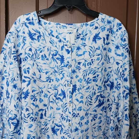 Joie 100% Linen Button Down Women's Top Size 2X - Picture 3 of 13